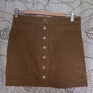 Wilfred Corduroy Button Skirt